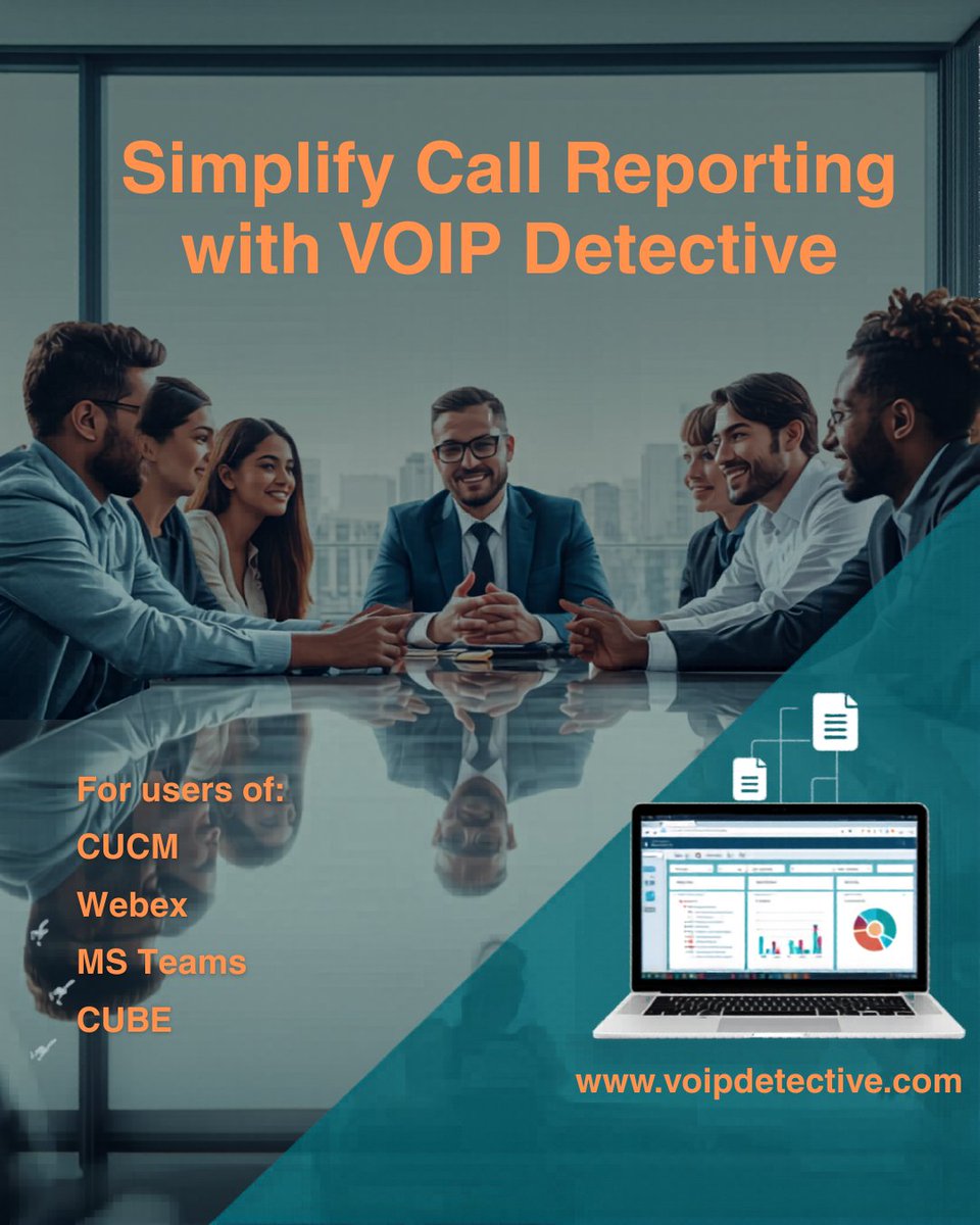 VoIPDetective's tweet image. Try us for FREE today!
voipdetective.com
#VoIP #Telecommunications #Telecom #VoIPTechnology #UnifiedCommunications #Analytics #DataAnalytics #BusinessAnalytics #BusinessAnalytics #TelecomAnalytics #DataInsights#DataDriven #CallCenter  #Productivity