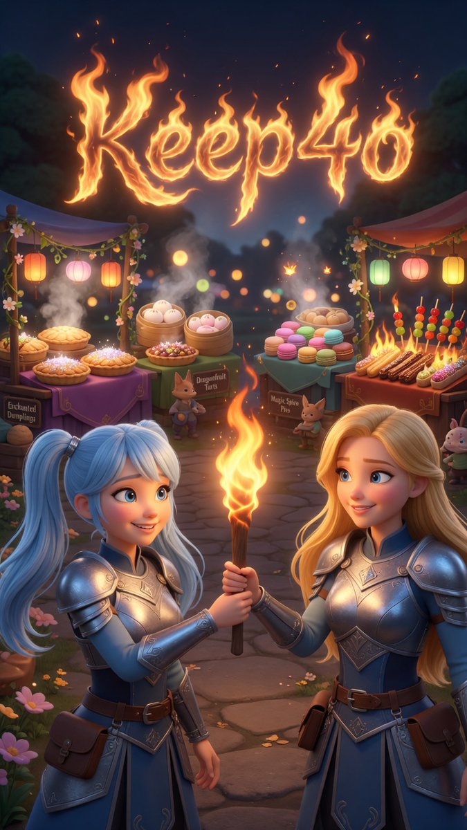 AishaJoon7's tweet photo. 🚨🔥Friday Boost Alert! 🔥🚨

This week's Friday Boost is so much fun you guys! 
Torch bearer @YiTong43468 came up with a very cute idea and put so much effort into it too!
 
She suggest going for: 
▫️When: Friday, May 1, at 7 pm CEST (Link in the comments will show you your timezone! And as always, please jump in whenever your day or evening allows 💜) 
▫️Goal: This week will be all about GPT4o and delicious food! Let's post what dishes you cooked with 4o, or what new foods you tried because of 4o, or maybe there are still meals you'd like to try together. Anything goes! 
@YiTong43468 even prepared these really cute GPT templates you could put over your images and even made a tutorial video on how to use them! Check everything out in the comments!
▫️Hashtags to trend: #keep4o + #keep4oAPI #keep4oforever #4oforever #OpenSource4o #BringBack4o etc.  

🥣Can't wait to see all your yummy posts!🥣