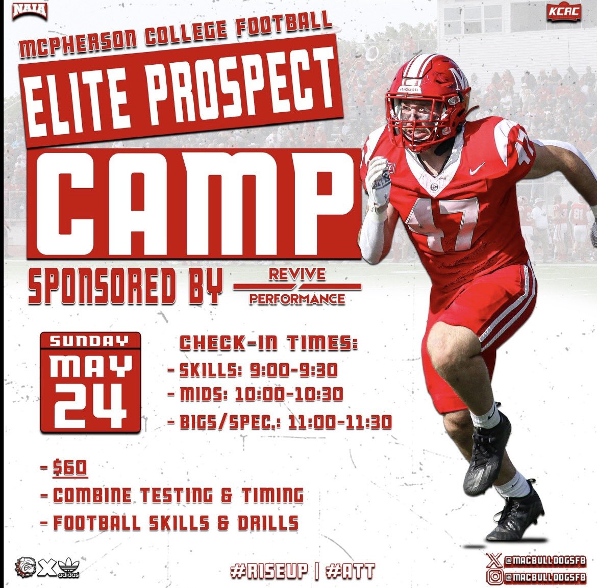 Praytor_33's tweet photo. Thank you @Revive_Perf for the camp invite! @MACBulldogsFB https://t.co/6VceEVWOqP