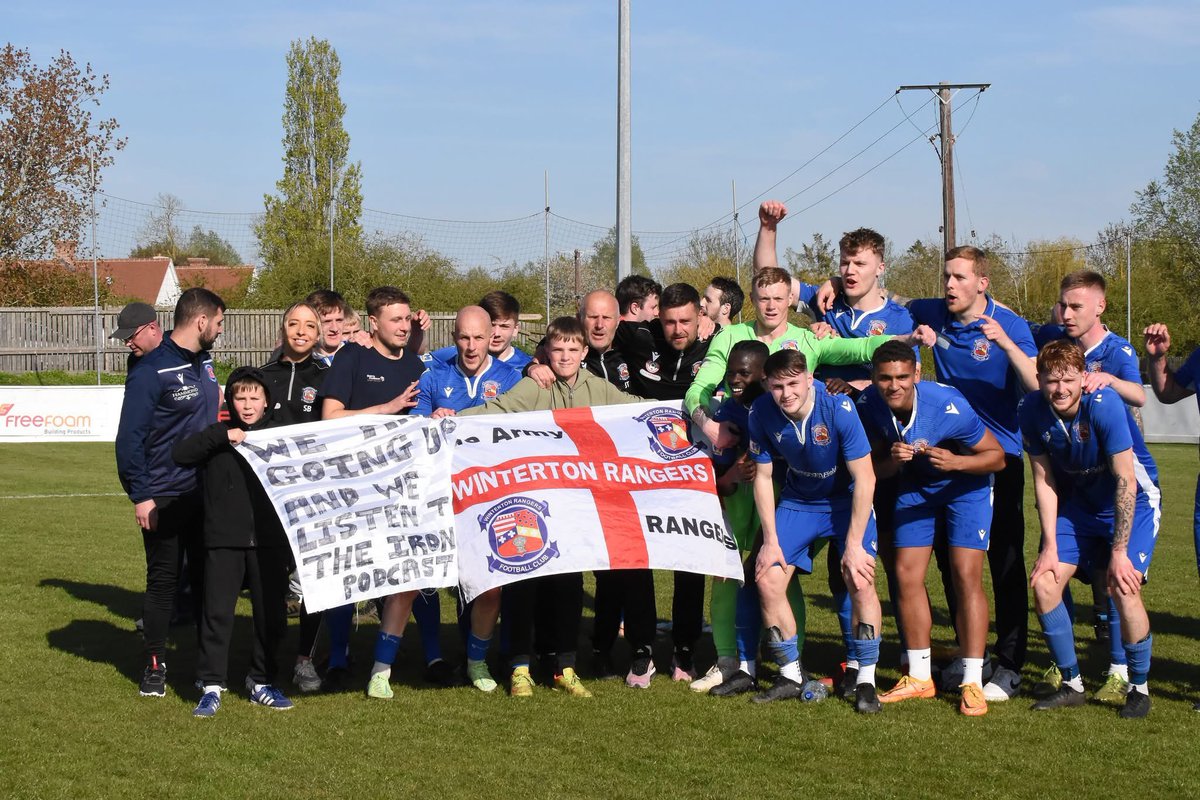 HarrisonT01710's tweet photo. I know I bring this up every year but what a day 😮‍💨 
On this day, 3 years ago Winterton Rangers gained promotion to step 4 for the first time in their history after beating Coggeshall Town 2-1.
What a day it was. Great Memories 💙 https://t.co/DrMufBwniw