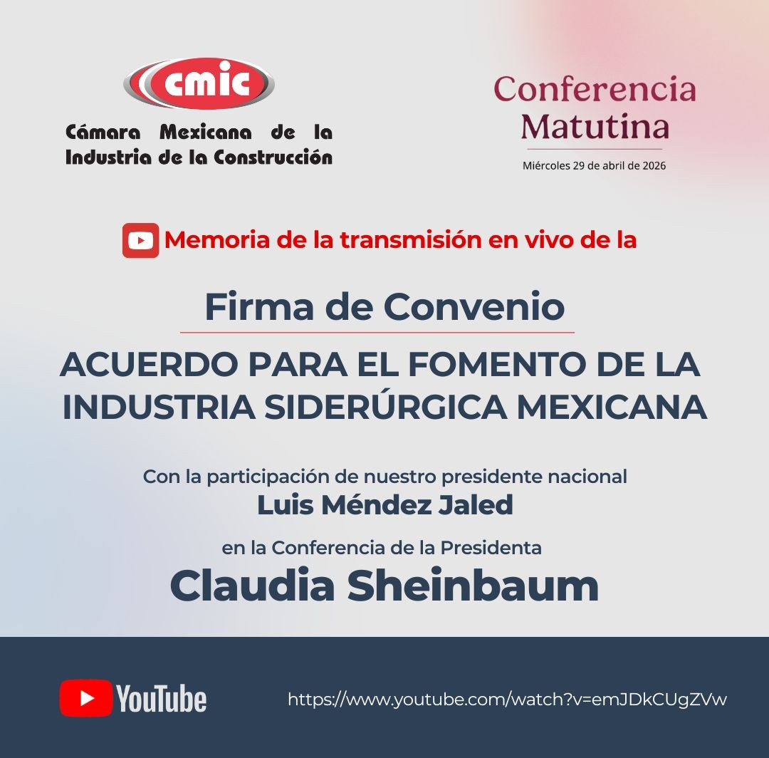 Revive la participación de nuestro Presidente Nacional, <a href="/lmendezjaled/">Luis Méndez Jaled</a>, en la Conferencia Matutina encabezada por la Presidenta <a href="/Claudiashein/">Claudia Sheinbaum Pardo</a>, durante la firma del Acuerdo para el Fomento de la Industria Siderúrgica Mexicana, una acción estratégica para fortalecer la producción