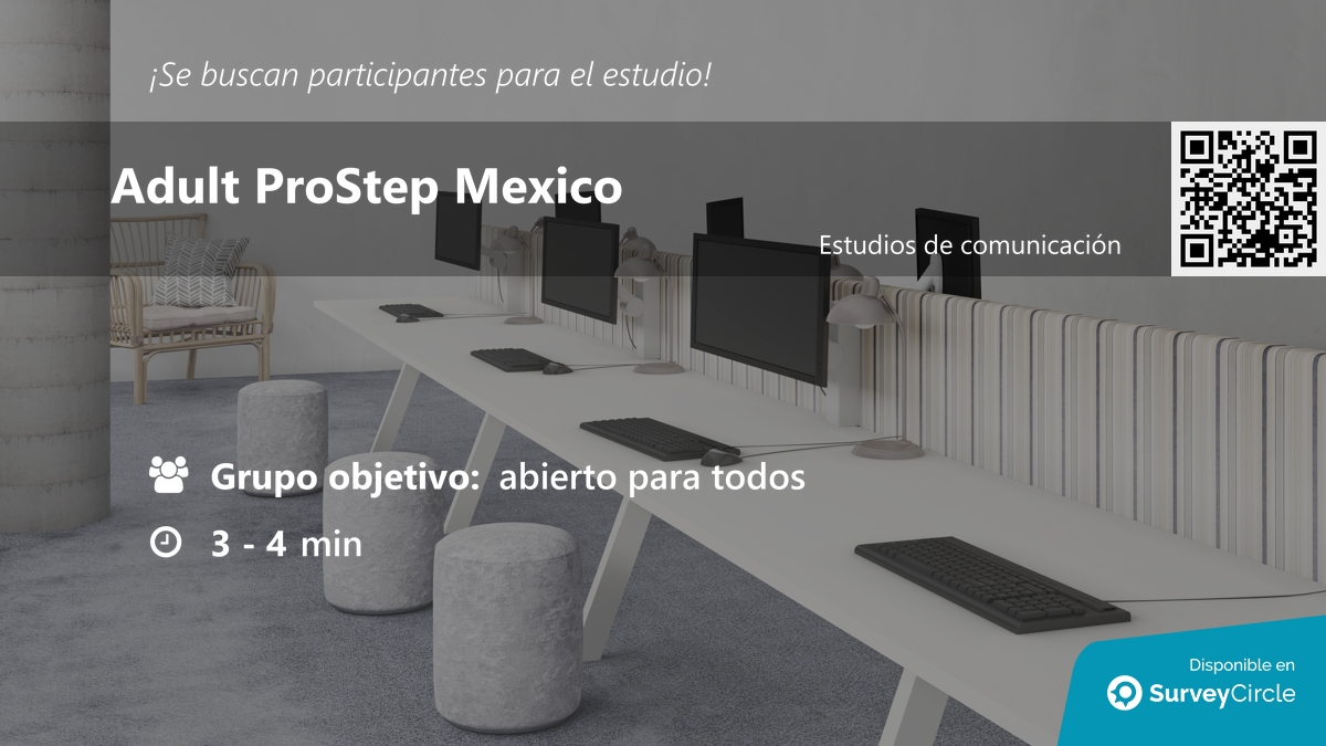 daily_research's tweet image. ¡Se buscan participantes para estudio!

Tema: "Adult ProStep Mexico" via @SurveyCircle #redanahuac

#InvestigaciónDeMercado #consumidor #ClienteYAnálisis