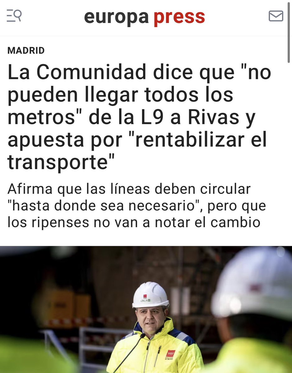 Linea9sinB's tweet photo. @jorgerodrigodo ¿por qué “no van a llegar todos los metros” de la L9 a Arganda en 2030? Te mandamos una foto de como vamos AHORA MISMO desde Pta. de Arganda hacia Arganda. ¿Rentabilidad? ¿Nos apilamos unos encima de otros? @metro_madrid @MalasLenguas_Tv @telemadrid @MananerosTVE https://t.co/PhvrtsztSu