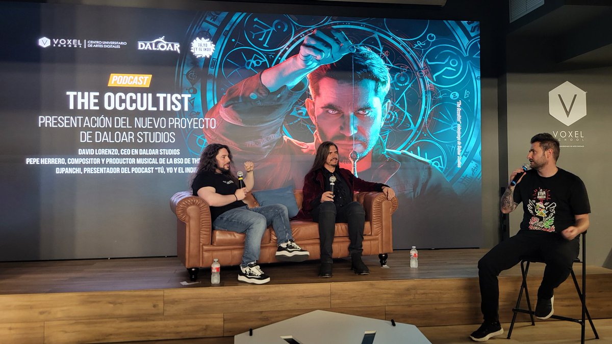 16BitsEra's tweet image. Estamos en @VoxelSchool con @djpanchi1 y @daloarstudios hablando de The Occultist!

#Indie #LuisIndies #PS5 #Playstation5
