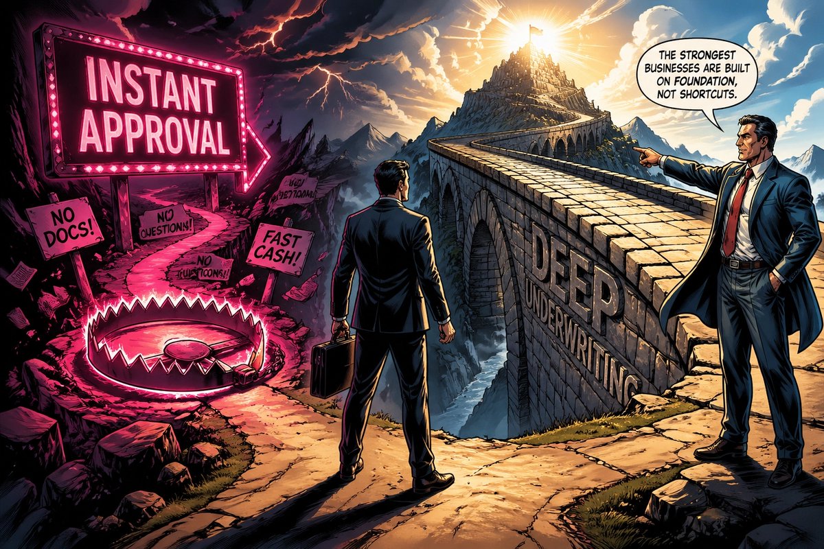 BridgeCapital10's tweet image. In high-risk processing, 'Instant Approval' is often a flashy trap. 🪤 Speed feels great until your funds are frozen a month later. Deep underwriting is the solid ground your business needs to survive. Don't take the bait( build on bedrock.) 🛡️🏗️ #HighRisk #FinTech