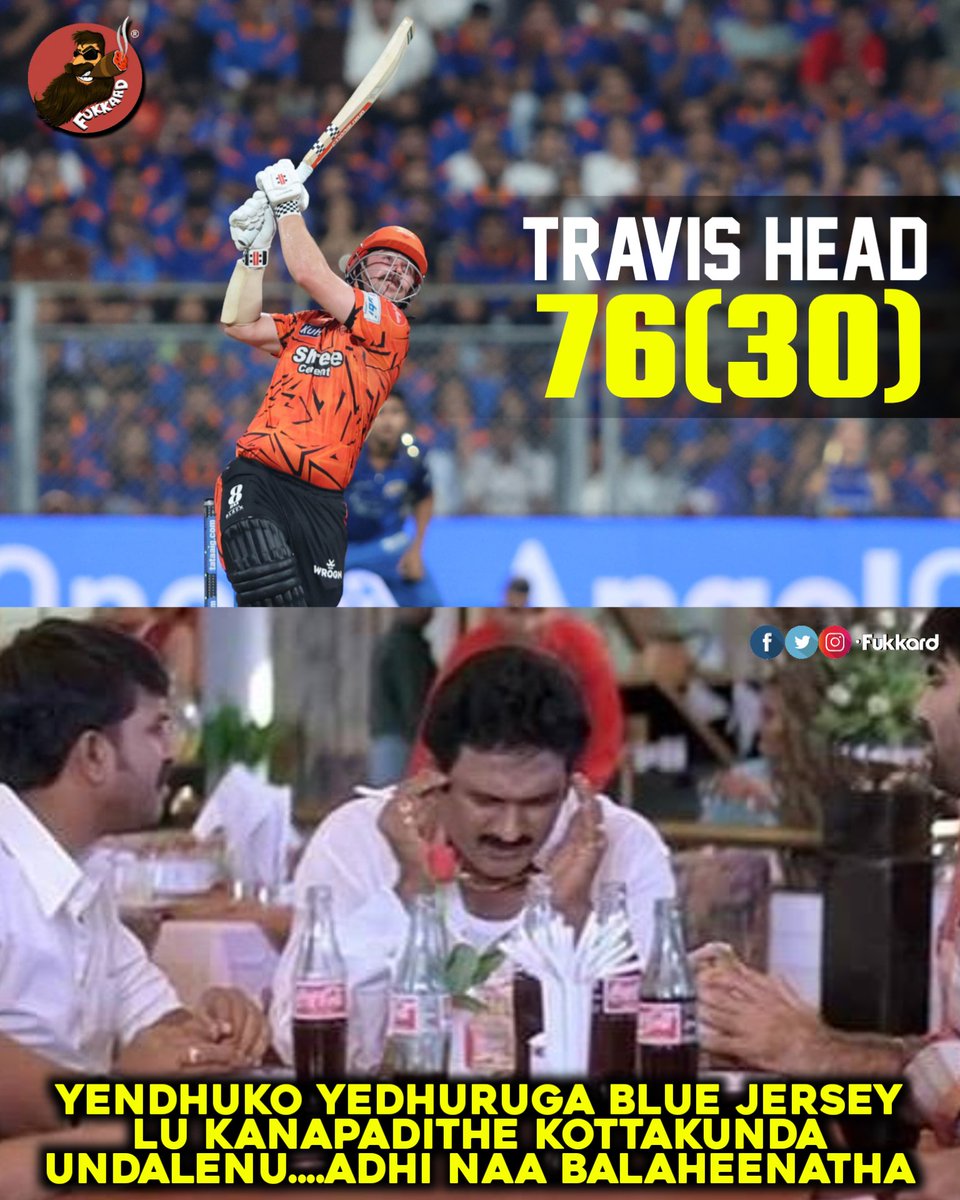 Fukkard's tweet image. Well Played Headmaster 👏🏻 

#TravisHead #SRHvMI