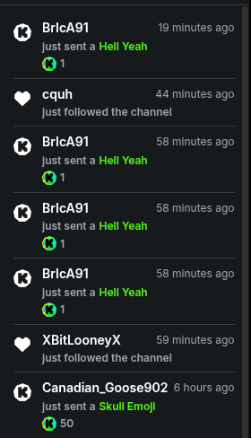 edi_in_the_mix's tweet image. 🙏Thank you so much for the #kick $  ! Really appreciate you spreading the #love and supporting the grind. Your #energy means everything. Much love to everybody ! thanks for the amazing support
@KickCommunity @kick @Brica1991