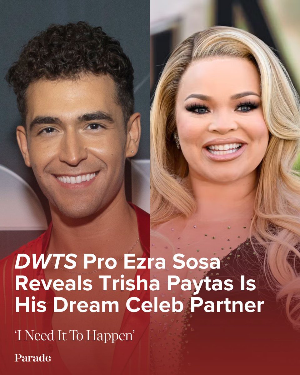 ParadeMagazine's tweet image. #DWTS pro Ezra Sosa wants Trisha Paytas to be his celeb partner. Let's make it happen!!!

Read more below.
parade.com/celebrities/dw…