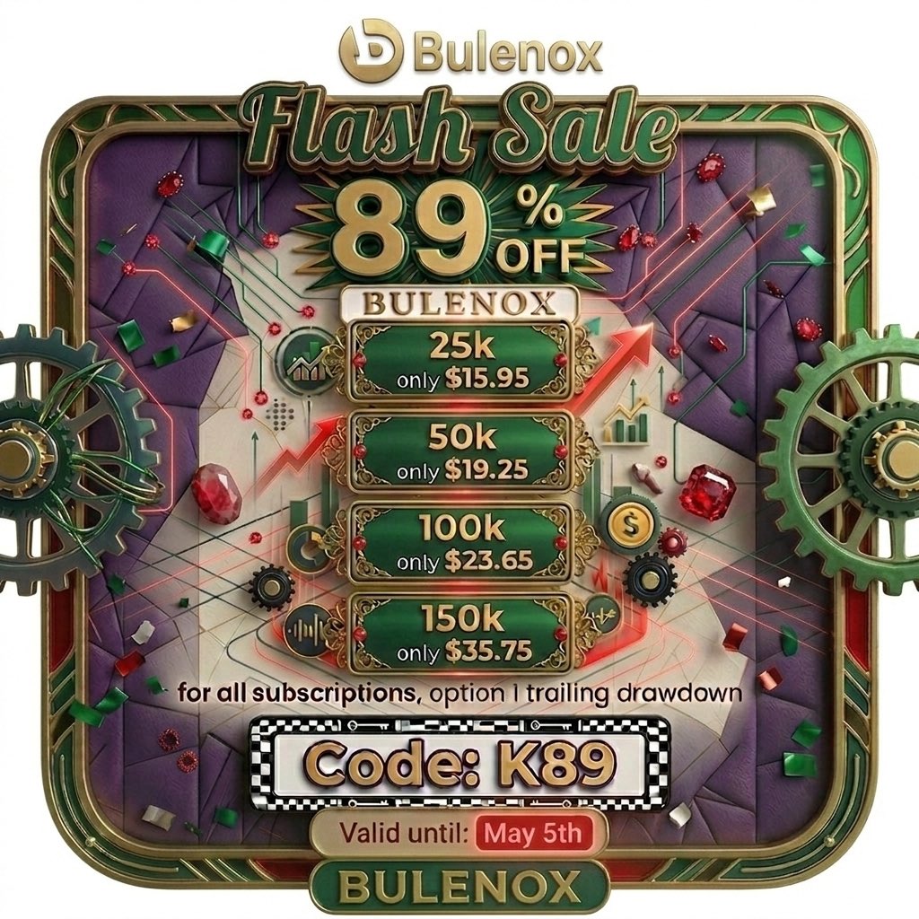 AyoubBfr1's tweet image. Bulenox 89% OFF for all subscriptions option 1 trailing drawdown
25k for only $15.95
50k for Only $19.25
100k for only $23.65
Coupon: K89
Link: bulenox.com/member/aff/go/…

#bulenox #trading #couponcode #getfunded #apextraderfunding #NQ #gold #fundedtrader #future #NinjaTrader