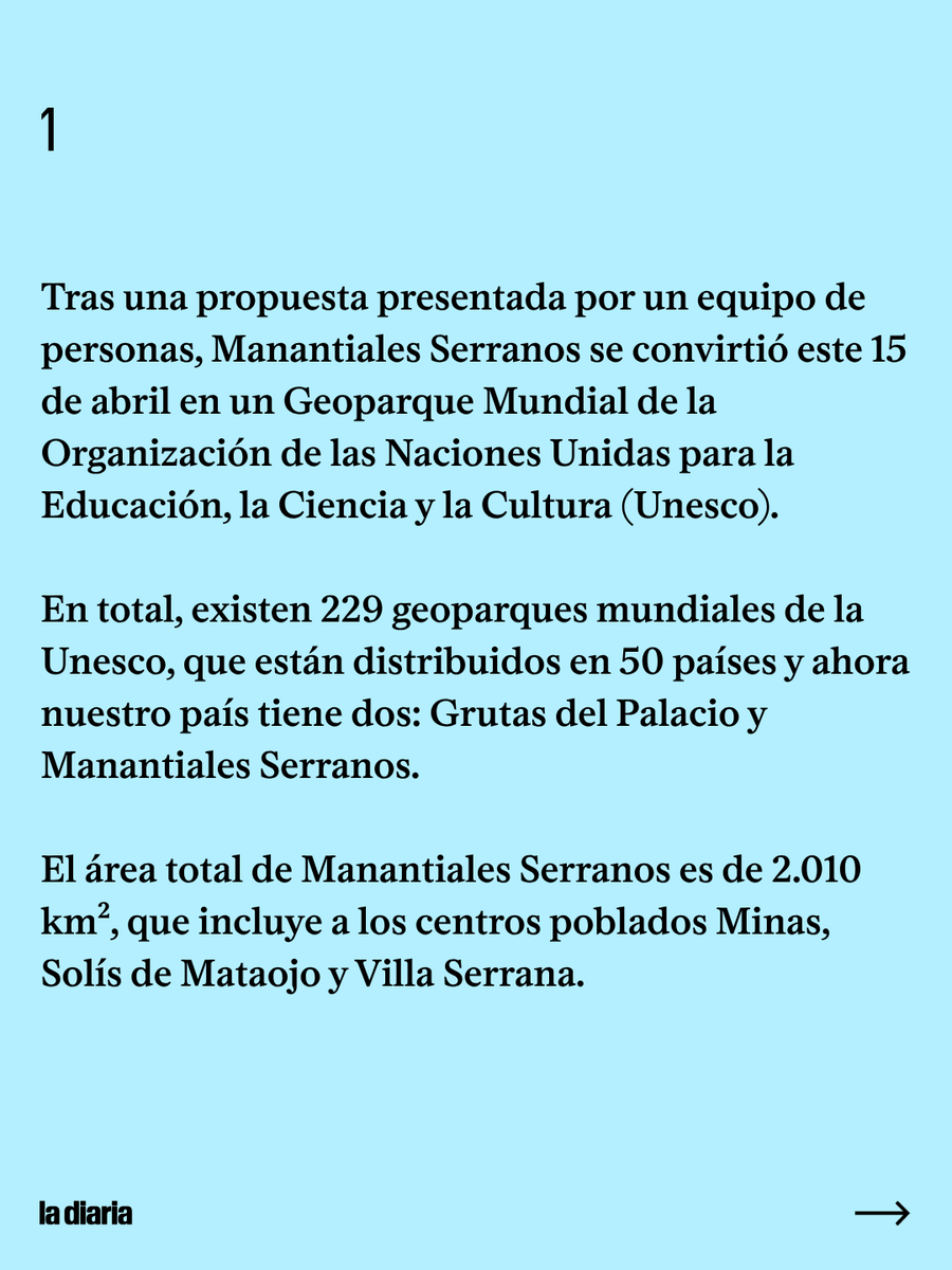 Manantiales Serranos se convirtió oficialmente en Geoparque Mundial de la Unesco el 15 de abril.