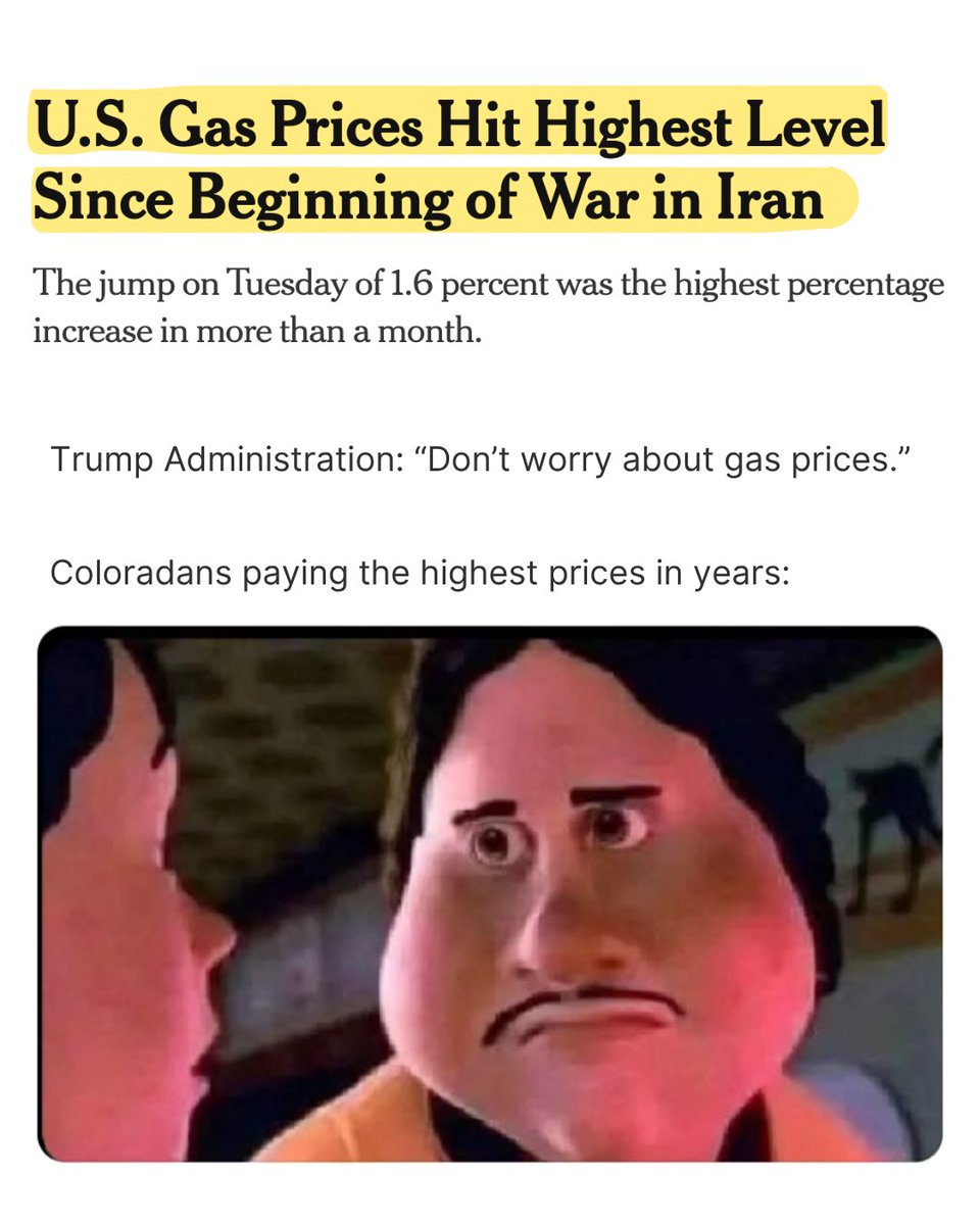 GovofCO's tweet image. Telling people not to worry about gas prices doesn’t make them go down. Coloradans deserve real solutions to lower costs.
nytimes.com/2026/04/28/bus…