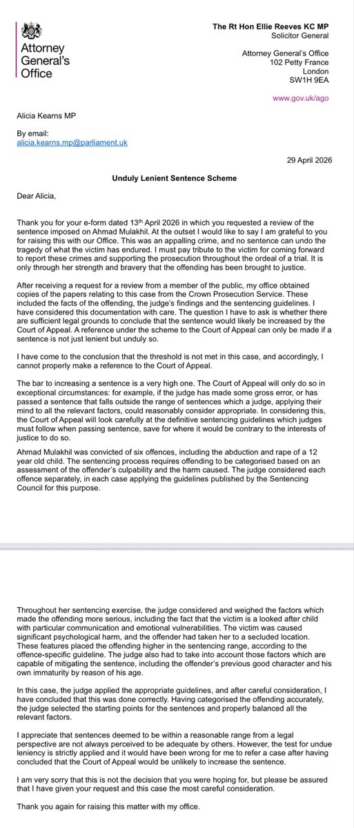 Alicia Kearns MP tweet media