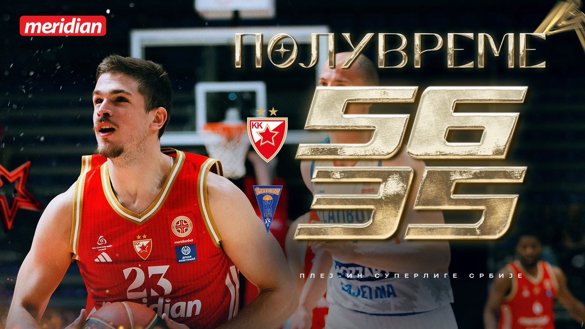kkcrvenazvezda's tweet image. Полувреме КЛС 2/4 🏀

КК Црвена звезда Меридианбет 56
KK Златибор 35

#kkcz #WeAreTheTeam