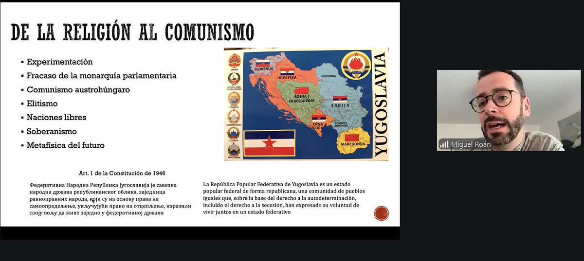 Molero_JC's tweet photo. Cuarto día del curso "Sarajevo: Biografía de frontera". 

Aprendiendo estos días gracias a @miguelroan1  en su curso sobre está gran ciudad impartido en la Academia @La_Central_  y nuevas percepciones sobre los Balcanes y la antigua Yugoslavia . https://t.co/RRBaY3hnWf