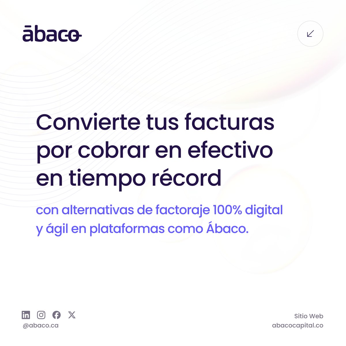 abacolatam's tweet photo. Tener el dinero "en la calle" frena el crecimiento de tu negocio. No dejes que los procesos lentos de los bancos te quiten el sueño.

Desliza y mira cómo digitalizar tus cuentas y tener plata en mano hoy mismo 🗓️💸 https://t.co/Tas8HJGeNc