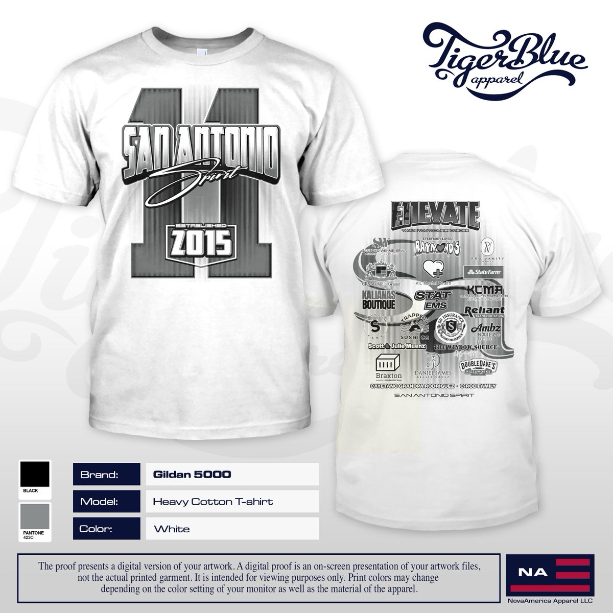 TigerBlueApprl's tweet photo. San Antonio Spirit - E11evate
#SanAntonioSpirit #SAS #Cheerleading #AllStarCheer 
#AllStarCheerleading #Cheer #CheerCoach #Tshirt #Tee 
#TigerBlueApparel https://t.co/NjVsoAcpxg