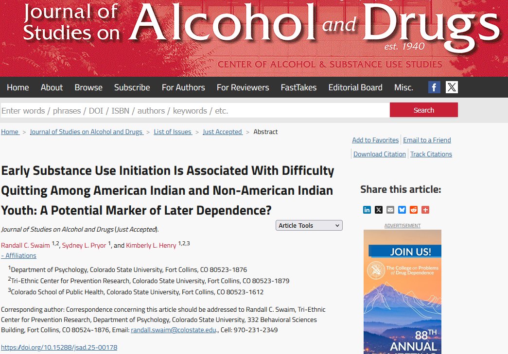 Journal of Studies on Alcohol and Drugs tweet media