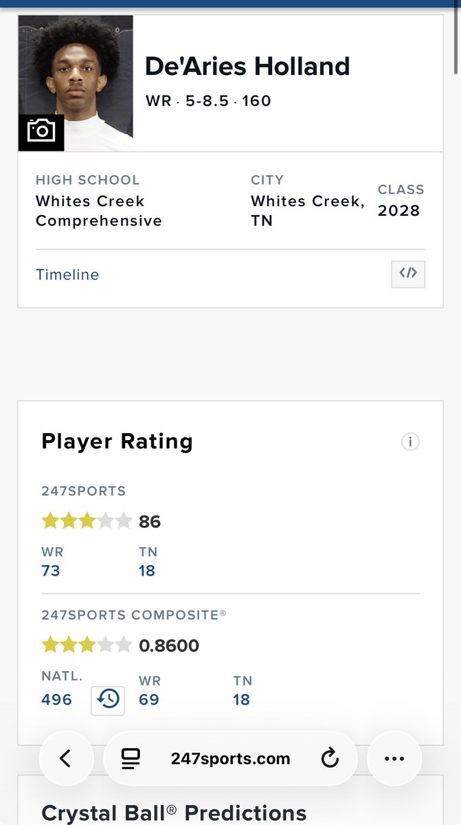 DeAriesH1's tweet photo. Thank you! @TomLoy247 @247Sports https://t.co/sMNThAeTBE