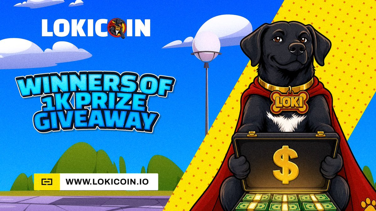 🎉 $LOKI Giveaway Winners! 🎉
Congrats to the 10 random winners (each gets $100):

<a href="/Web3ximon/">WEB3 XIMON</a>
<a href="/gdfh295967/">gdfh</a>
<a href="/butane_e/">Butane</a>
<a href="/Genjaxoxo/">Victor Delight</a>
<a href="/OluwaPelum30678/">OLUWA PELUMI</a>
<a href="/Tokyoriya1/">Tokyoriya</a>
<a href="/CryptosDiva/">CryptoDiva</a>
<a href="/jonson_devil/">Devid Jonson 💪🏽🚀</a>
<a href="/Philiphcrown/">Rich</a>
<a href="/cheerxzs/">cheer</a>

Winners DM <a href="/Lokitotherescue/">Loki</a> with your wallet. Thank you everyone who