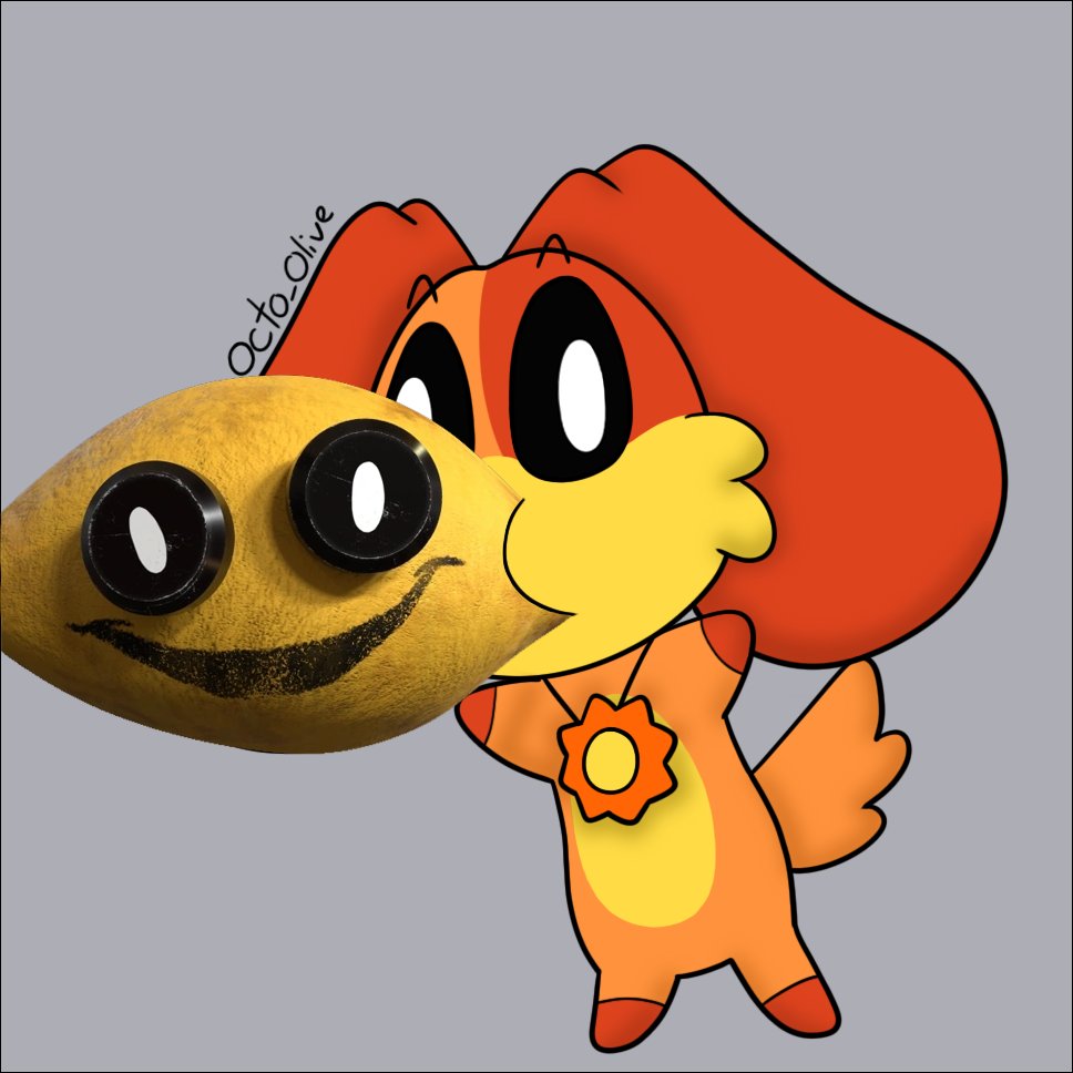 Octo_Olive's tweet image. Limon *nom nom no-*

(had to make a limon version inspired by a comment)

#dogday #SmilingCritters #PoppyPlaytime #Limon