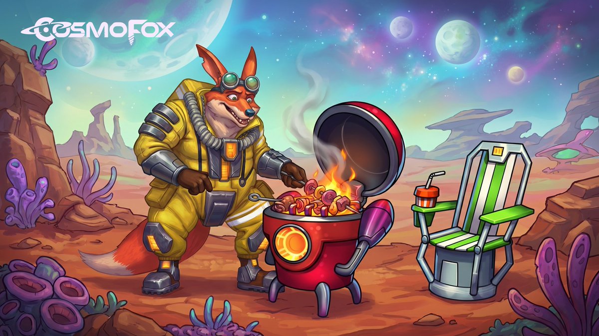 CosmoFoxGame's tweet photo. ☀️ Last month of spring.
First serious grill energy.

Some people celebrate May with calm walks and fresh air. Fox prefers fire, heat, and a new lootbox in the shop.

So yes, Grillbox is now live.

Open it and start the season properly 🦊🔥 https://t.co/63zWStu3yd