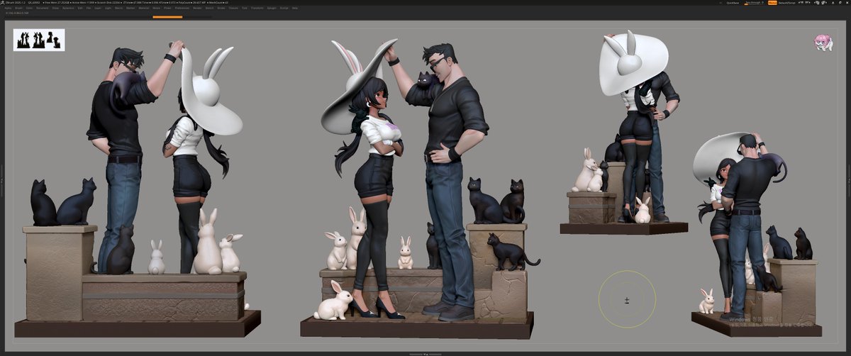 ebc54VeQ3cZ5Z4m's tweet photo. With permission from Fernanda Dias, these are the Rabbit Witch couple characters Lorena and Ruan.
#Fernanda_Dias #Rabbit_Witch @diasartwork https://t.co/DtaQh4JPMR