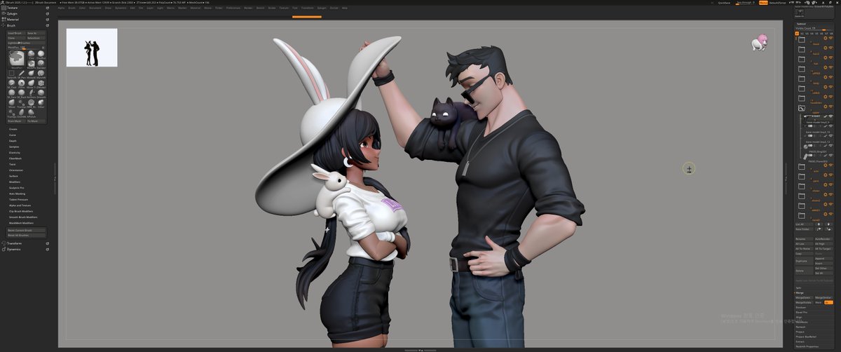 ebc54VeQ3cZ5Z4m's tweet photo. With permission from Fernanda Dias, these are the Rabbit Witch couple characters Lorena and Ruan.
#Fernanda_Dias #Rabbit_Witch @diasartwork https://t.co/DtaQh4JPMR