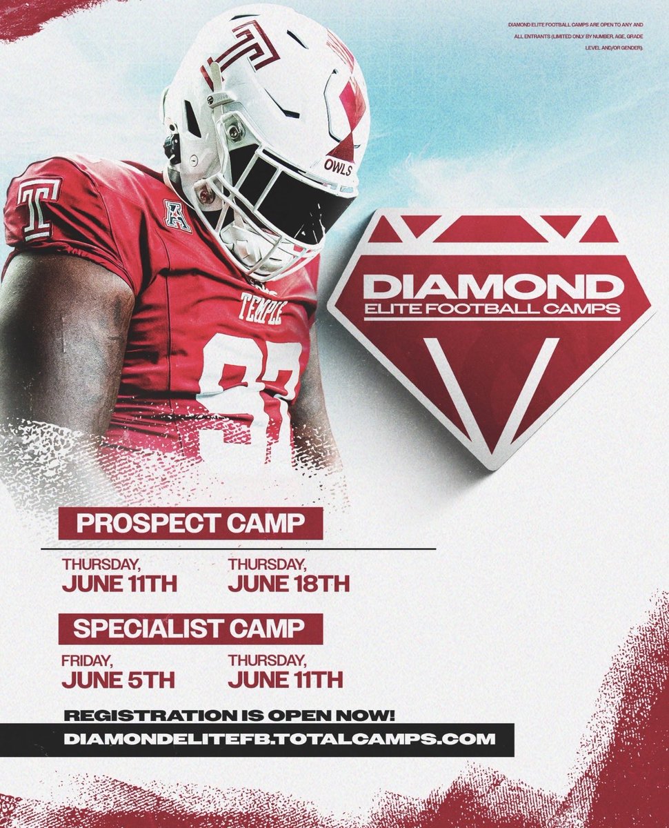 JamesIsland78's tweet photo. Appreciate the camp invite @Temple_FB 
@CoachAhmadTUFF @BruceJ_55 @RushAthletics @RHCometFootball https://t.co/yUxWxAua32