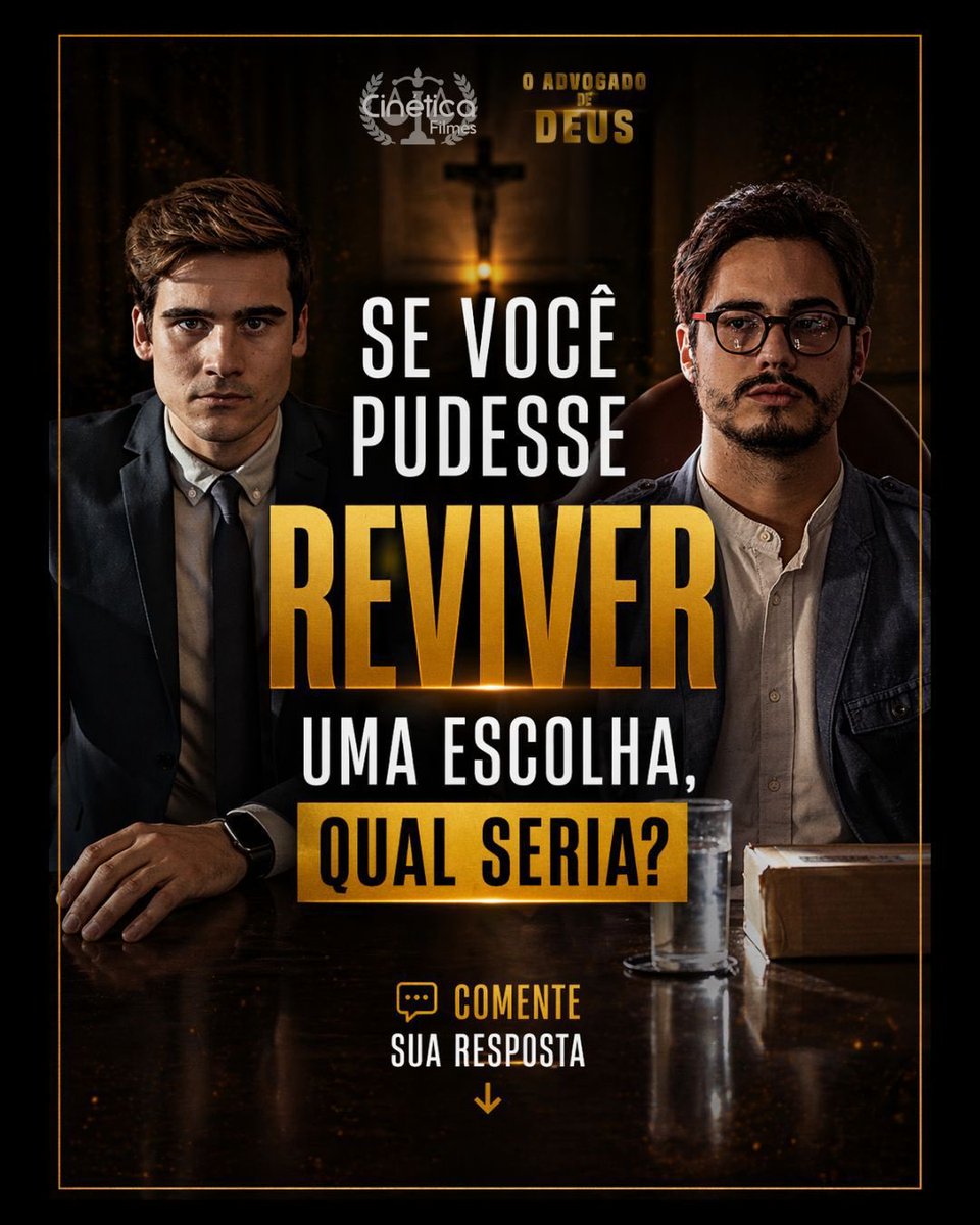 CineticaFilmes's tweet photo. Se você pudesse reviver uma escolha, qual seria?
Algumas decisões mudam caminhos. Outras deixam marcas que atravessam o tempo.

O Advogado de Deus convida a refletir sobre destino e consequências.

Assista, hoje nos cinemas. https://t.co/osvF1cNi4W