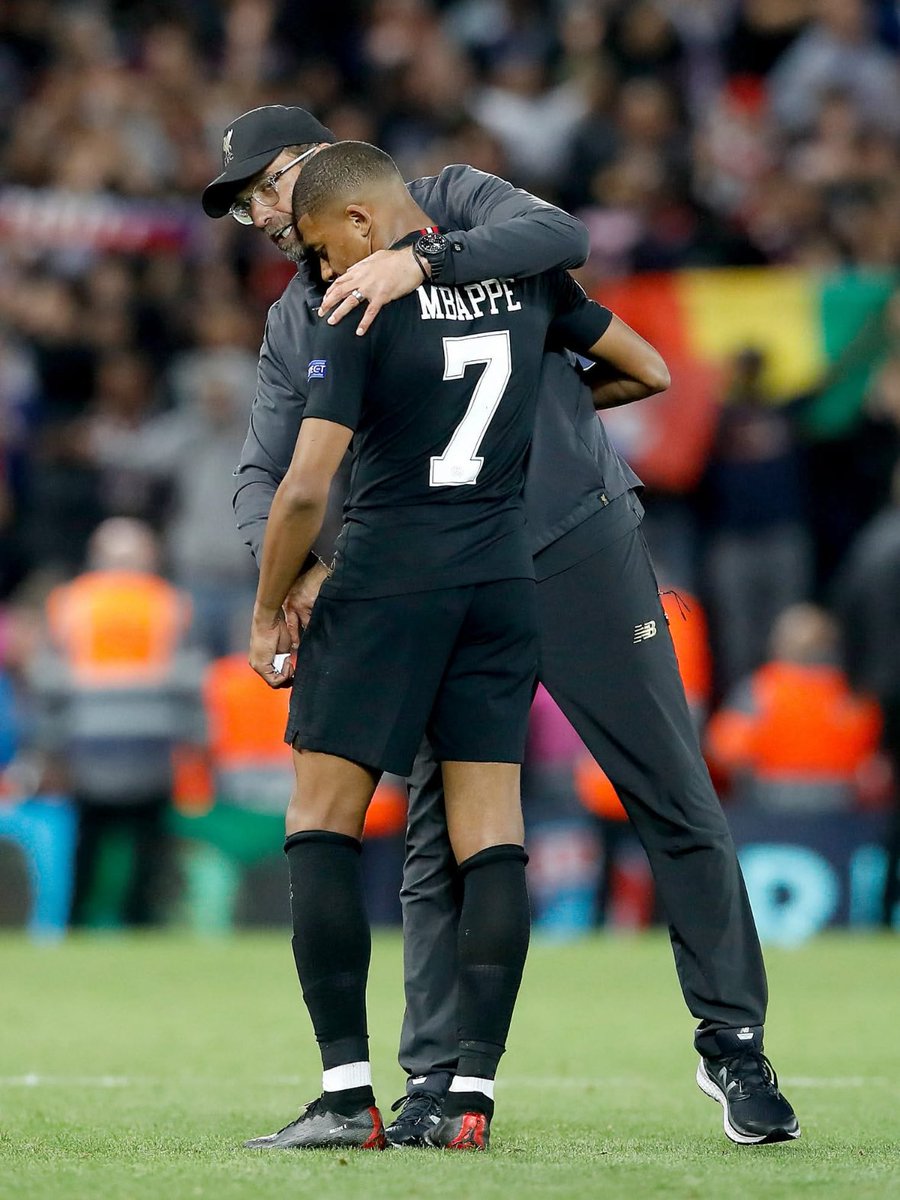 Kylian's tweet photo. 🗣️ Jürgen Klopp on Kylian Mbappé: “If you don’t like him, then you have to question yourself.” https://t.co/JbkOmm9Itl