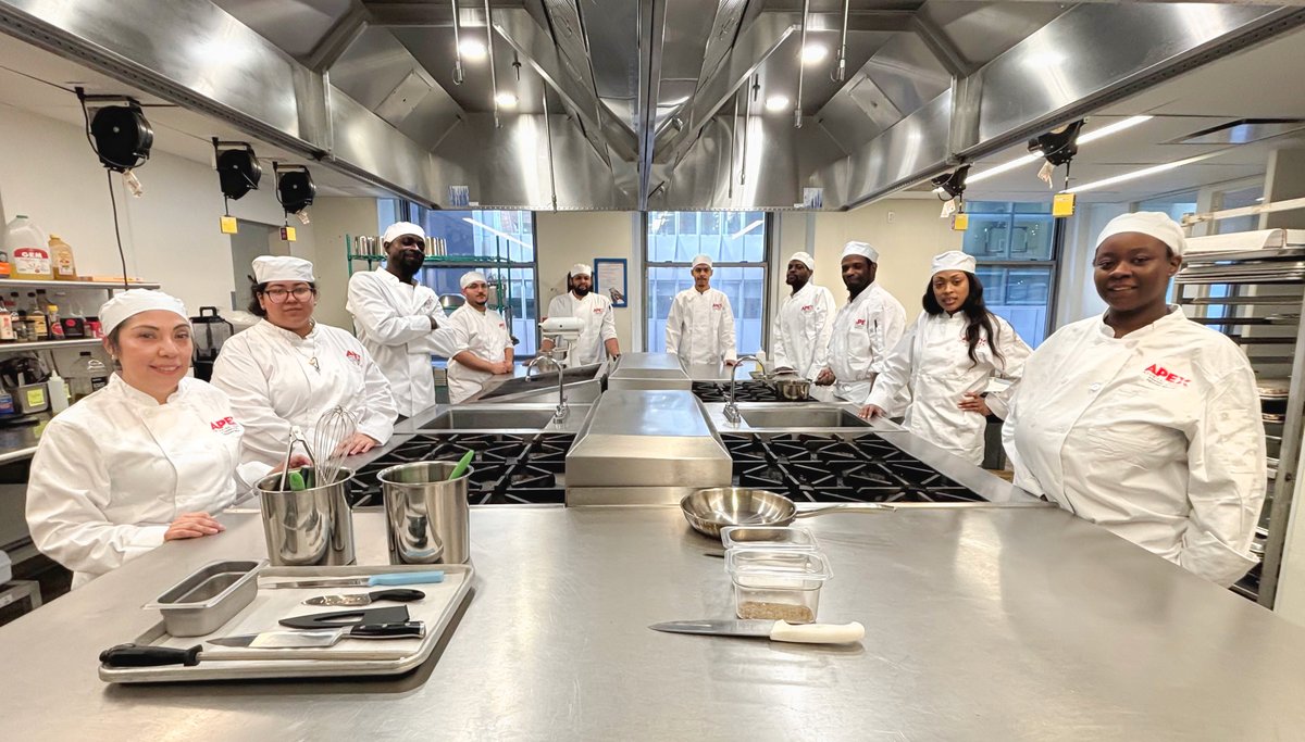 FedcapGroup's tweet photo. #NEWS: Apex Technical School's culinary program launched this week in NYC in response to a pressing workforce need.

This is workforce development working as it should. Skills aligned to labor market need and a school with a track record of moving people into lasting employment. https://t.co/xV4GjBikA9