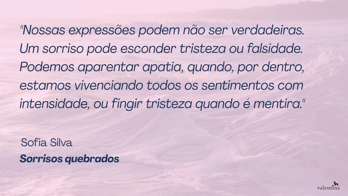 O livro de Sofia Silva é um romance de cores entre duas pessoas quebradas por relacionamentos passados. Uma história de superação dos próprios medos e de promessas. 📚

A história gira em torno de três personagens: a jovem Paola, a pequena Sol e seu pai, André. Os três são
