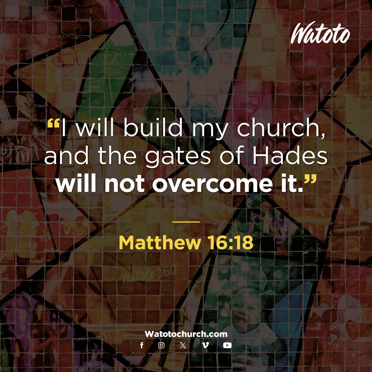 Jesus builds the Church, owns and sustains it.

Nothing can stop what He is building.

#SpiritEmpoweredChurch #SpiritLed