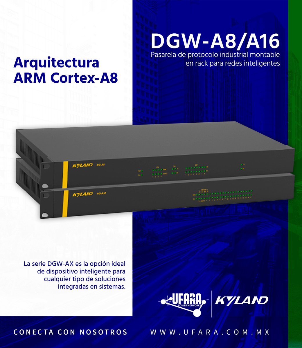 UfaraPower's tweet image. ⚡ Más control. Más integración.

DGW-AX:
✔️ IEC 61850
✔️ Multiprotocolo
✔️ ARM Cortex-A8

El cerebro de tu subestación

#UFARA #Kyland #SmartGrid
