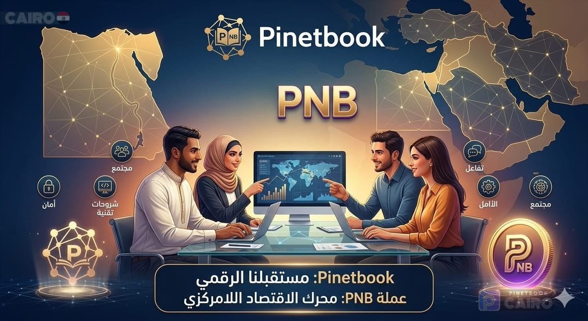 PinetbookArabic's tweet photo. 📢 روادناً الكرام: طريقنا نحو مستقبل رقمي لامركزي مع Pinetbook  
   
تحية طيبة لكل رواد ومجتمع Pinetbook في مصر والشرق الأوسط 🇪🇬🌍
بصفتنا مؤسسة تنظيمية ومن المؤمنين برؤية هذه المنصة يسعدنا أن نطلق معكم مرحلة جديدة من التواصل الفعال  
#pinetbook #pinetbook_cairo #pnb https://t.co/NFDlZuh0hG