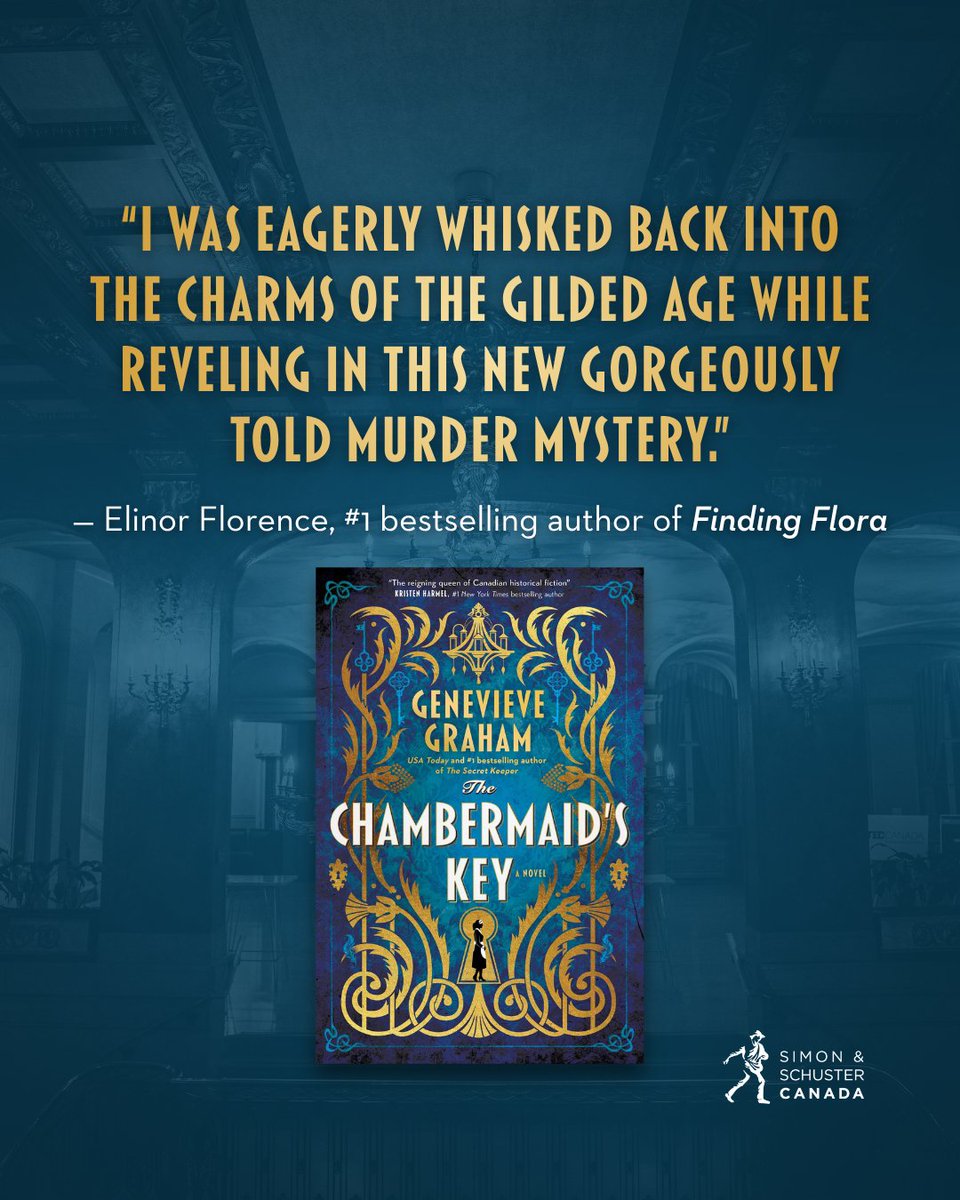 SimonSchusterCA's tweet photo. 1929 glamour meets present-day mystery in THE CHAMBERMAID’S KEY by @GenGrahamAuthor. A locked door. A hidden past. A century-old murder. On sale now! https://t.co/VuoqVdfxlD https://t.co/jig7a71dix