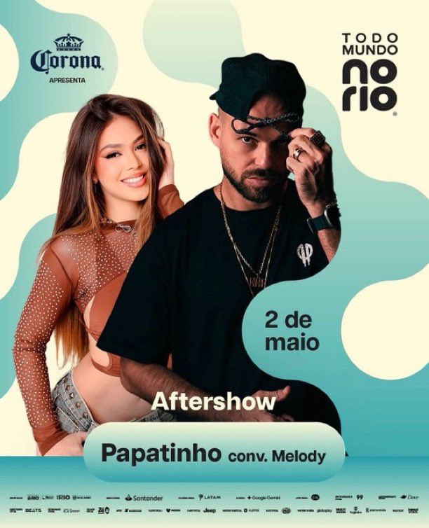Melody_Charts's tweet photo. 🚨 Melody será atração do after oficial de Shakira em Copacabana após show no “Todo Mundo do Rio”. https://t.co/O14WjPq2Tl