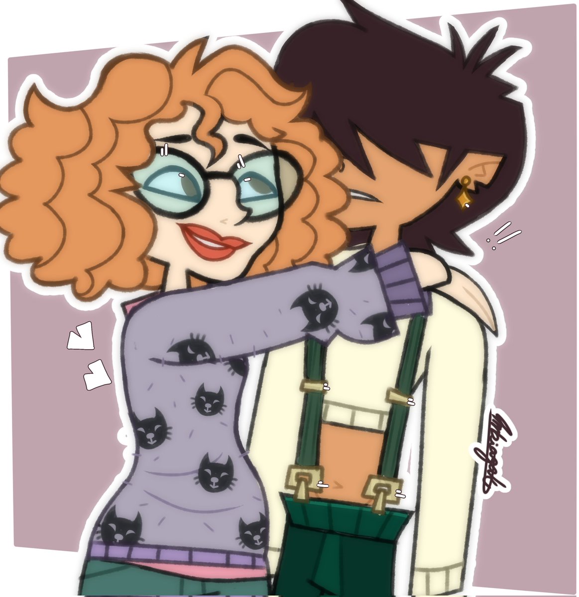 My first "drawing" of the season 🌹.

(You can interpret this as a ship or whatever you want).

#dctwt #disventurecamp #campamentodesventura
