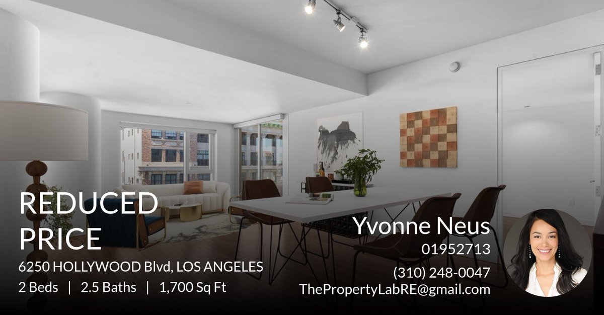 ThePropertyLab's tweet photo. CONTACT US TO MAKE YOUR APPOINTMENT TODAY:

Listed By The Property Lab (TPL)
Yvonne Neus &amp; TPL 
Call: 310-248-0047
Email: ThePropertyLabRE@gmail.com
dre01952713
Visit Us At https://t.co/lPtwN0ZHi6

Make Your Appointment... https://t.co/0UAaR3Icvv https://t.co/BBOvxeNevL