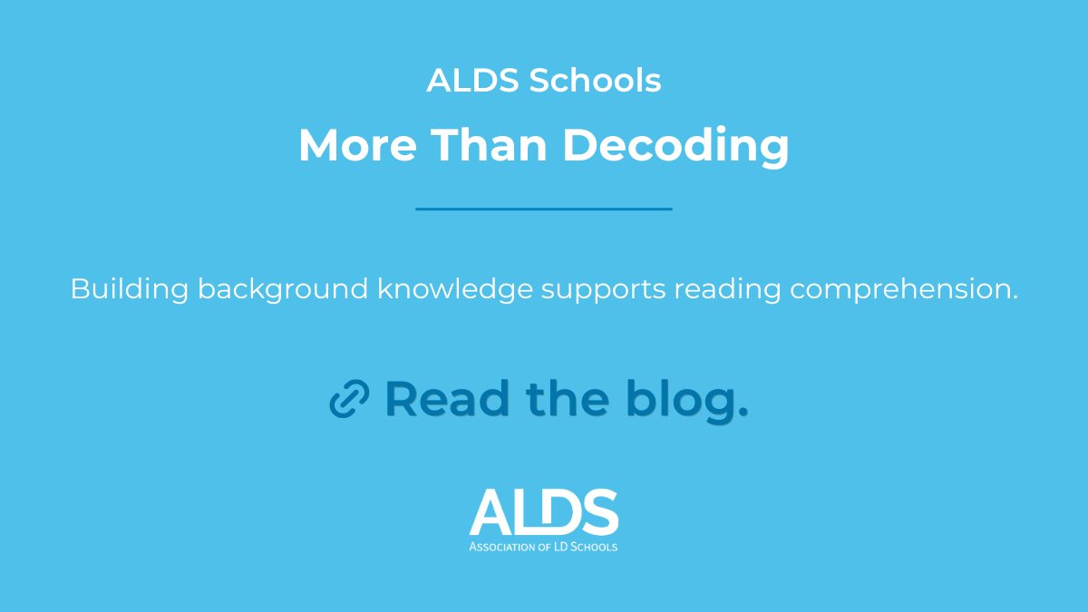 Association of LD Schools (ALDS) tweet media
