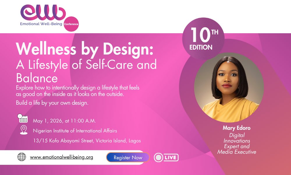 EmoWBConf's tweet photo. Mary Edoro — Digital Innovations Expert &amp; Media Executive.

Driving strategy, innovation, and impact across Africa’s media space.

She joins us at the #10thedition. 
#EmotionalWellbeingConference #EmotionalWellbeingIsOurGoal https://t.co/PduKhljbAn
