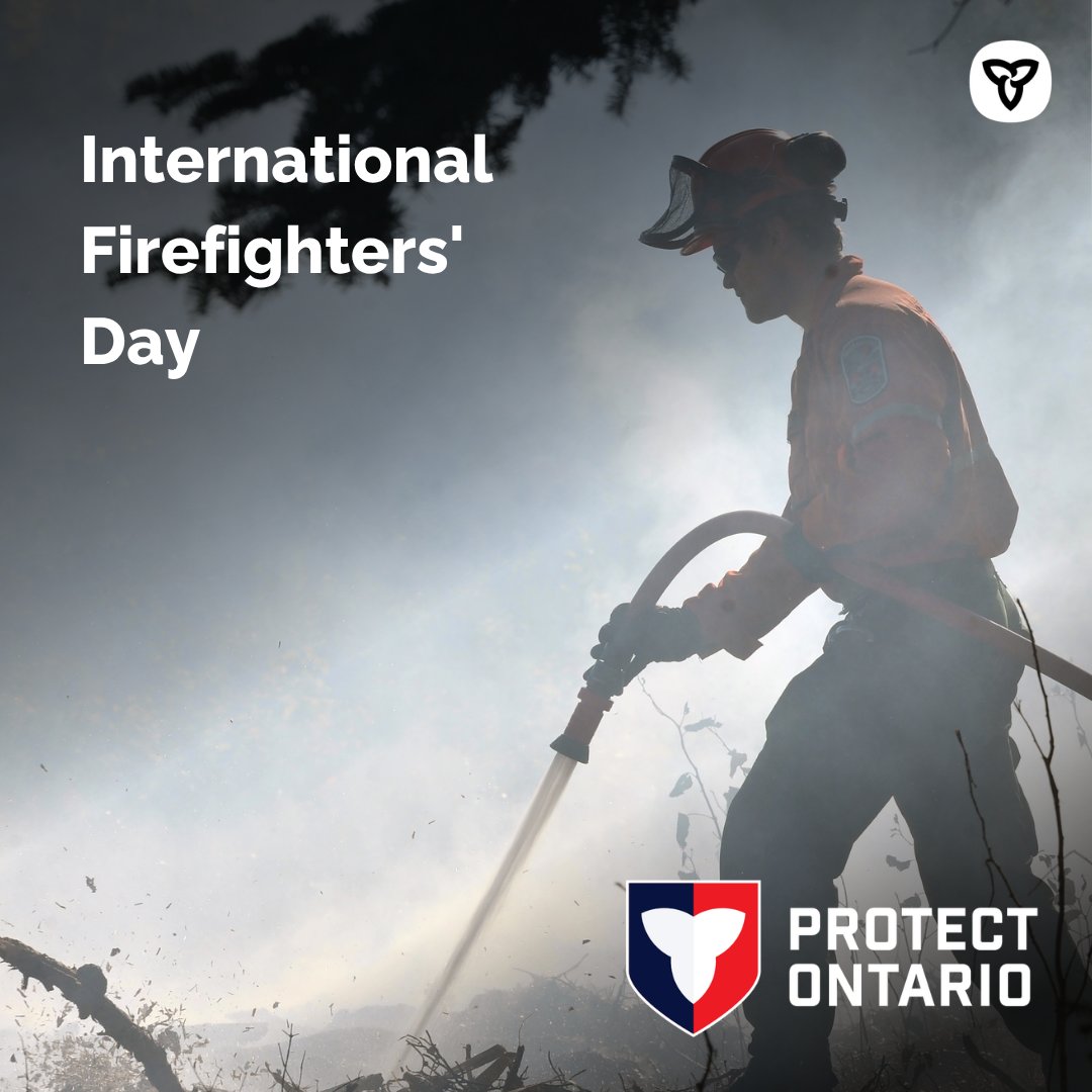 ONforestfires's tweet image. On International Firefighters’ Day we want to take the time to thank Ontario FireRangers and firefighters worldwide for their dedication and commitment to keeping communities safe.  

#FireFighters #InternationalFirefightersDay #WeAreMNR #FireRanger