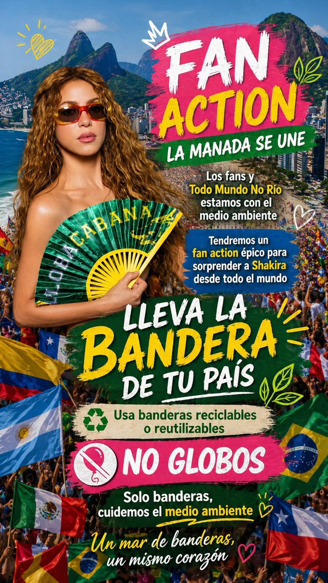 ShakiraPDMX's tweet photo. *🚨 ¡ATENCIÓN MANADA! 🌊🚩*
*¡ESTE FAN ACTION ES DE TODOS! 💥💖*
Lobos y lobas, actualización IMPORTANTE sobre la dinámica 👇✨
#UnaSolaManadaMilColores #BanderasPorShakira #CuidemosElMar #FanActionResponsable https://t.co/GEGWWtXaxM