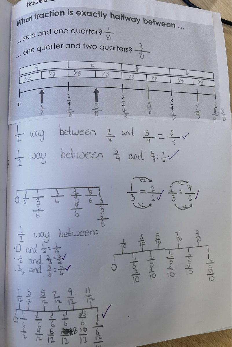 stmichaelthomas's tweet photo. Wonderful reasoning and generalisations again today in Y5 as we continue to explore and build our number sense around fractions! @3saintsmaths #SMWST @the3saints https://t.co/xtzquSJpcN