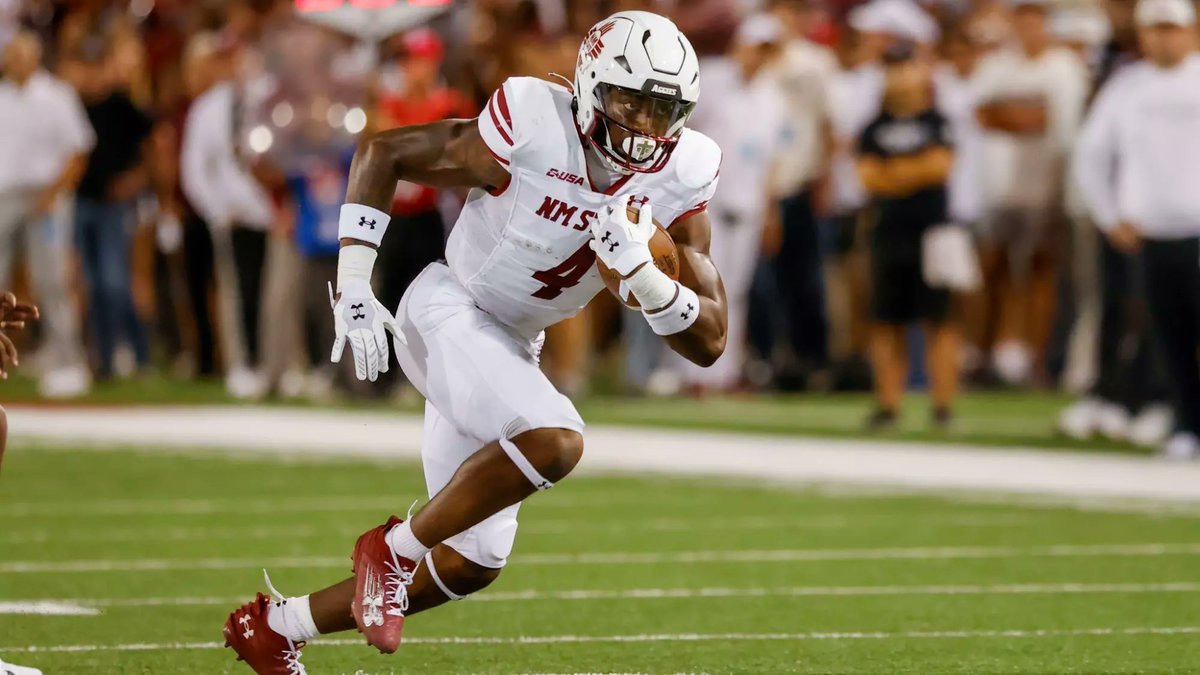 Nick_Coppola__'s tweet photo. 10 former NMSU players earned NFL chances in 2026. None finished with the Aggies, but the program still wants to celebrate them and use them as proof of their developmental track record.

"We should use it, because we're part of that journey."

More here: https://t.co/Ym8wWYgTH0 https://t.co/pEKRf2lUeq