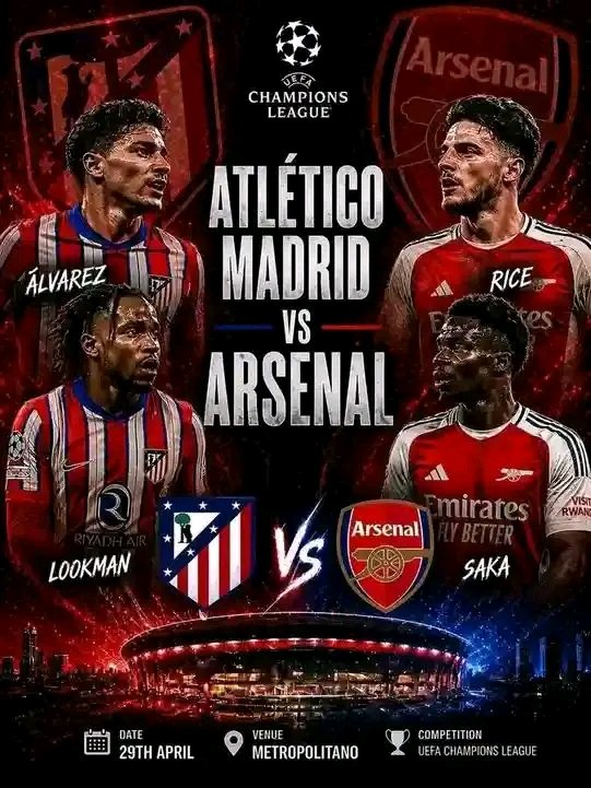BabaAyra254's tweet photo. @ChampionsLeague Yesterday we witnessed a thrilling 90 min of pure 'A' class football. And then here comes Los Colchoneros and The Gunners , 2 masters of dark arts, fixtured by fate https://t.co/E7HFwL4VyZ