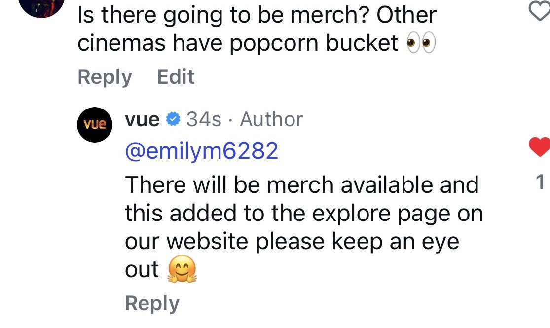 Vue cinema doing merch! For UK fans #theamazingdigitalcircus #tadc