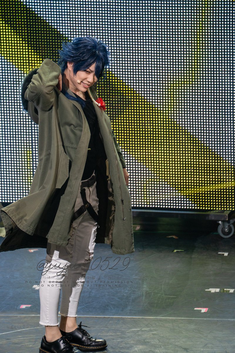 yuju_0529's tweet image. 2026.04.09 マチネ

ヒプノシスマイク
-Division Rap Battle-Rule the Stage
《Fling Posse &amp;amp; 麻天狼 feat. 鬼瓦ボンバーズ ＆ D4》

有栖川帝統
(木津谷泰勇 @mxv_taiyu  さん)

4Kで読み込めます🎲

#ヒプステ #FMOD