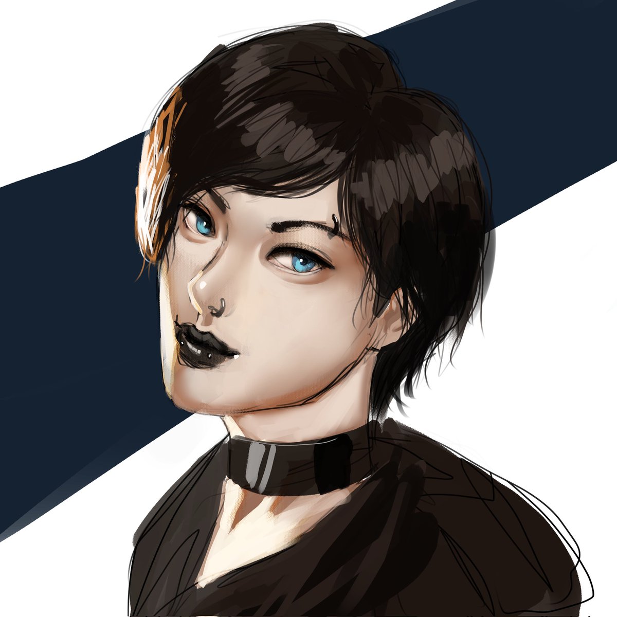 artistvakar's tweet image. Random portrait study I did a couple of years ago. 
.
.
#femaleportrait #portrait #artmoots #conceptart #digitalart