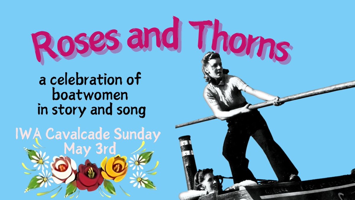 AlarumProd's tweet photo. Kate's final show at IWA Cavalcade Sunday May 3rd 6pm canal-side in the marquee Rembrandt Gardens She will be joined by Polly Boccongelli (Sprig O Willow) for stories and songs of women of the inland waterways through the decades New pieces and old favourites #canals #cavalcade https://t.co/TpgwoByqBZ